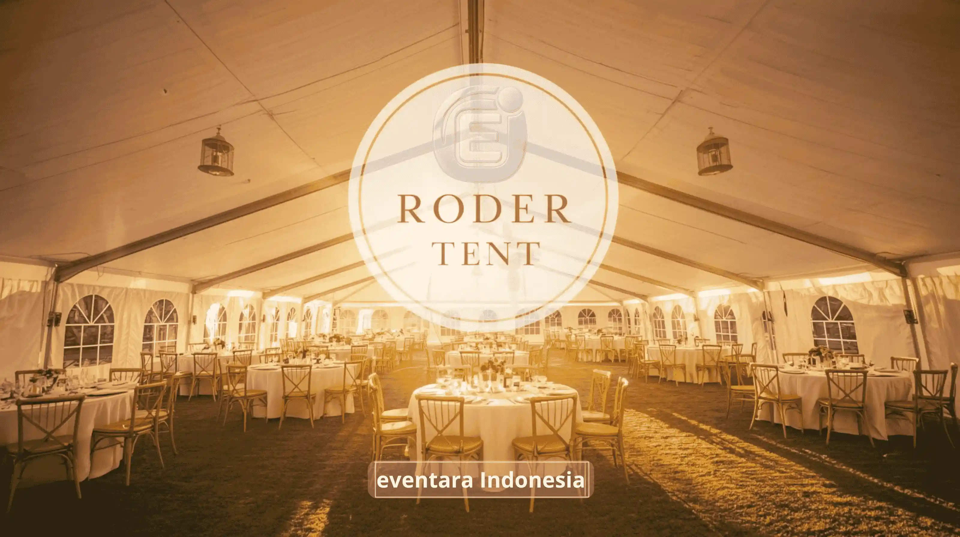 Tenda Roder elegan di malam hari