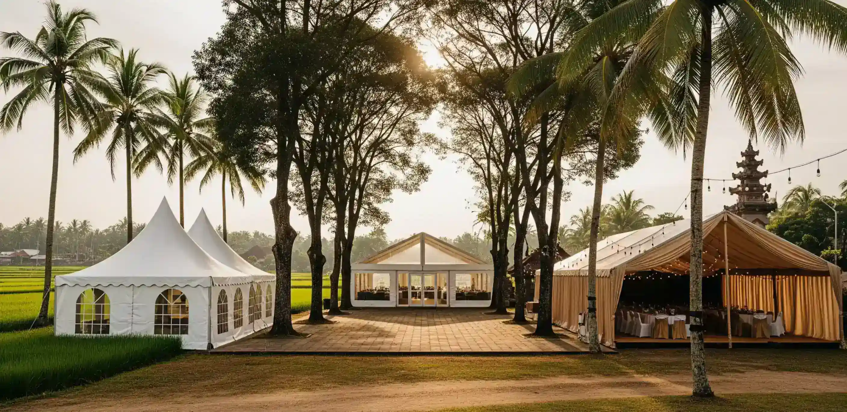 Pameran dengan tenda modular