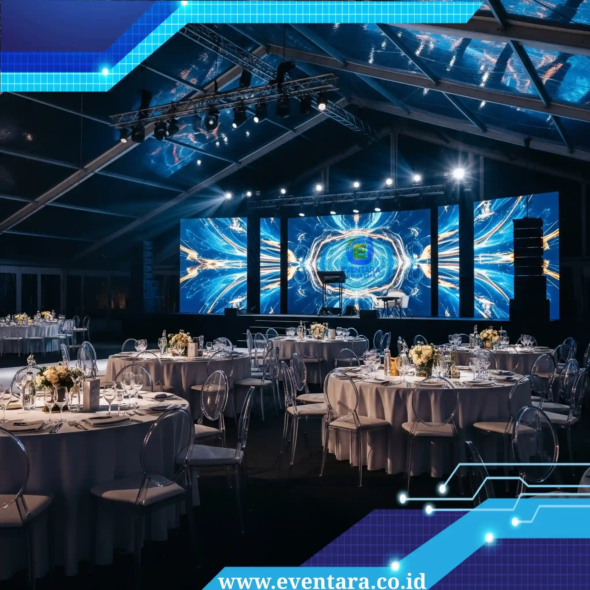 Dekorasi elegan untuk gala dinner