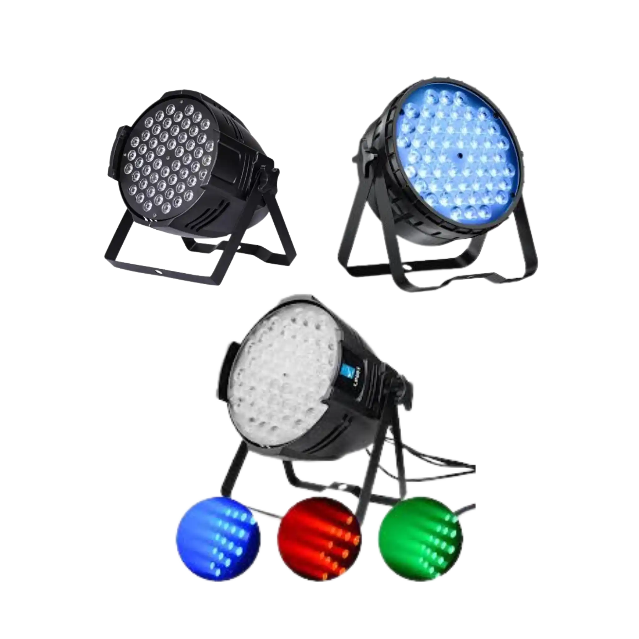 Contoh lampu PAR di atas panggung