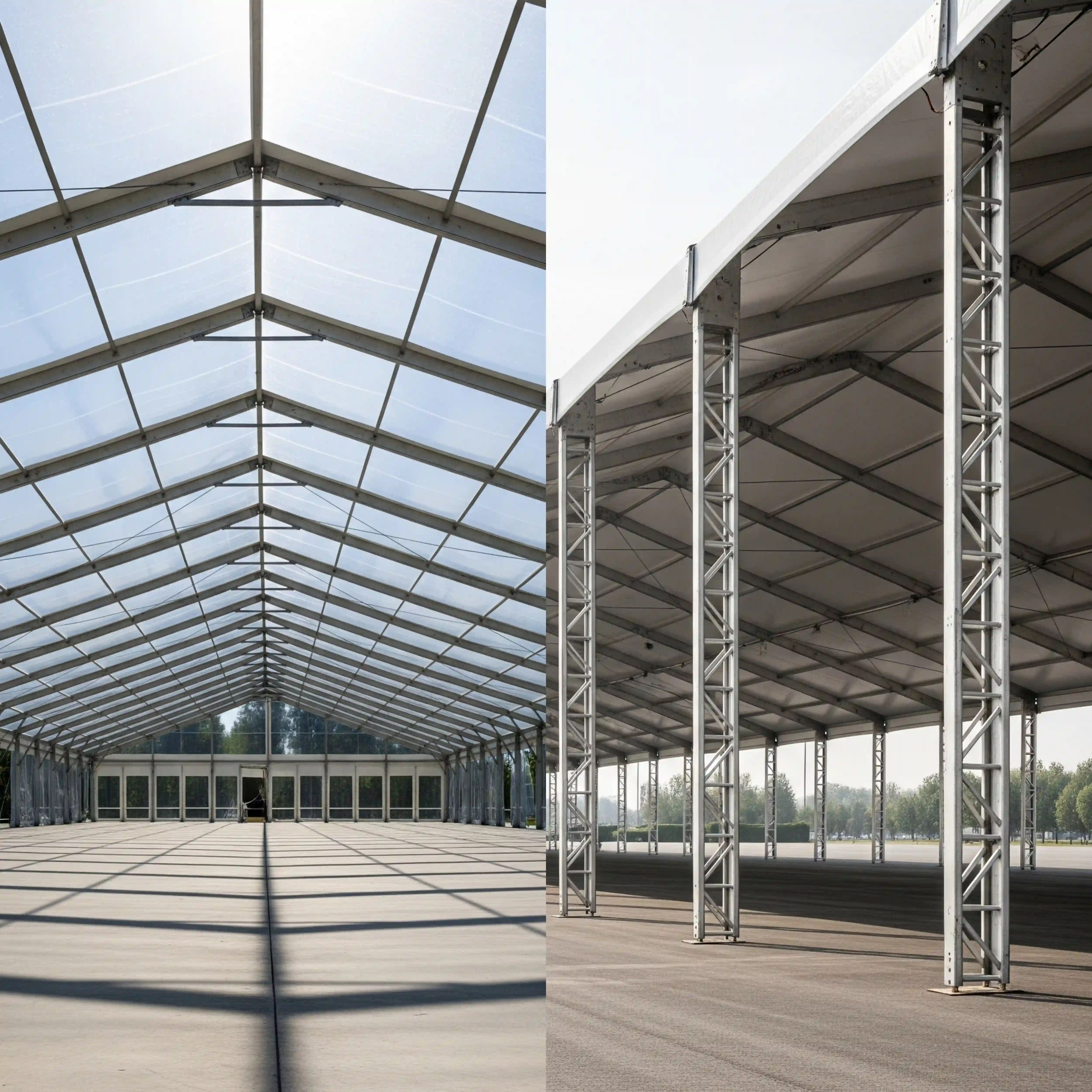 Material aluminium & membran berkualitas, aman untuk semua musim