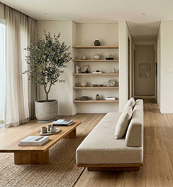 Tema open house japandi minimalis modern estetik Jepang Skandinavia