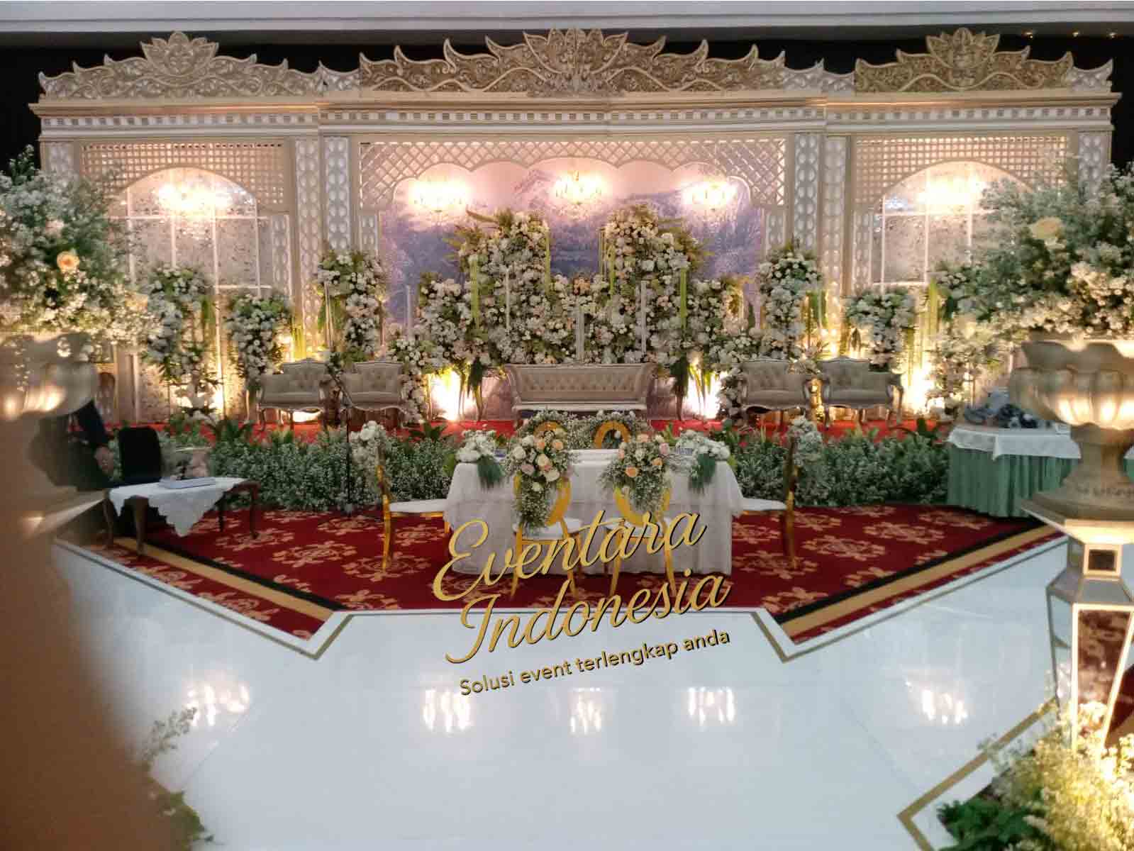 Paket Wedding Silver Eventara - panggung pelaminan dan sound system pernikahan Jakarta