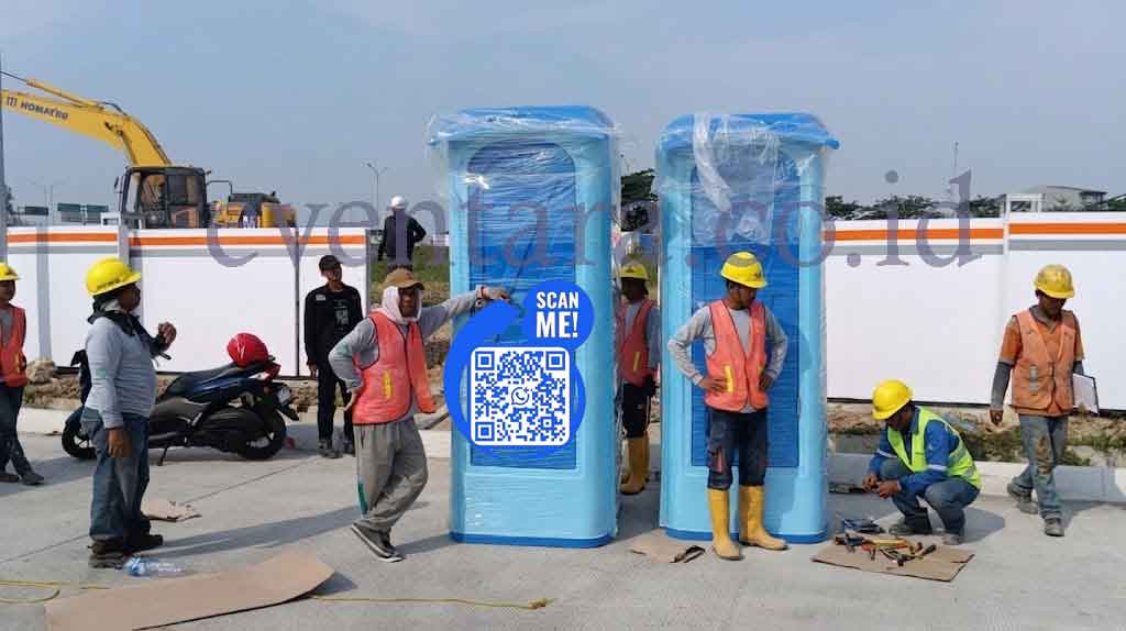 Toilet portable proyek konstruksi bersih dan higienis – Eventara Indonesia