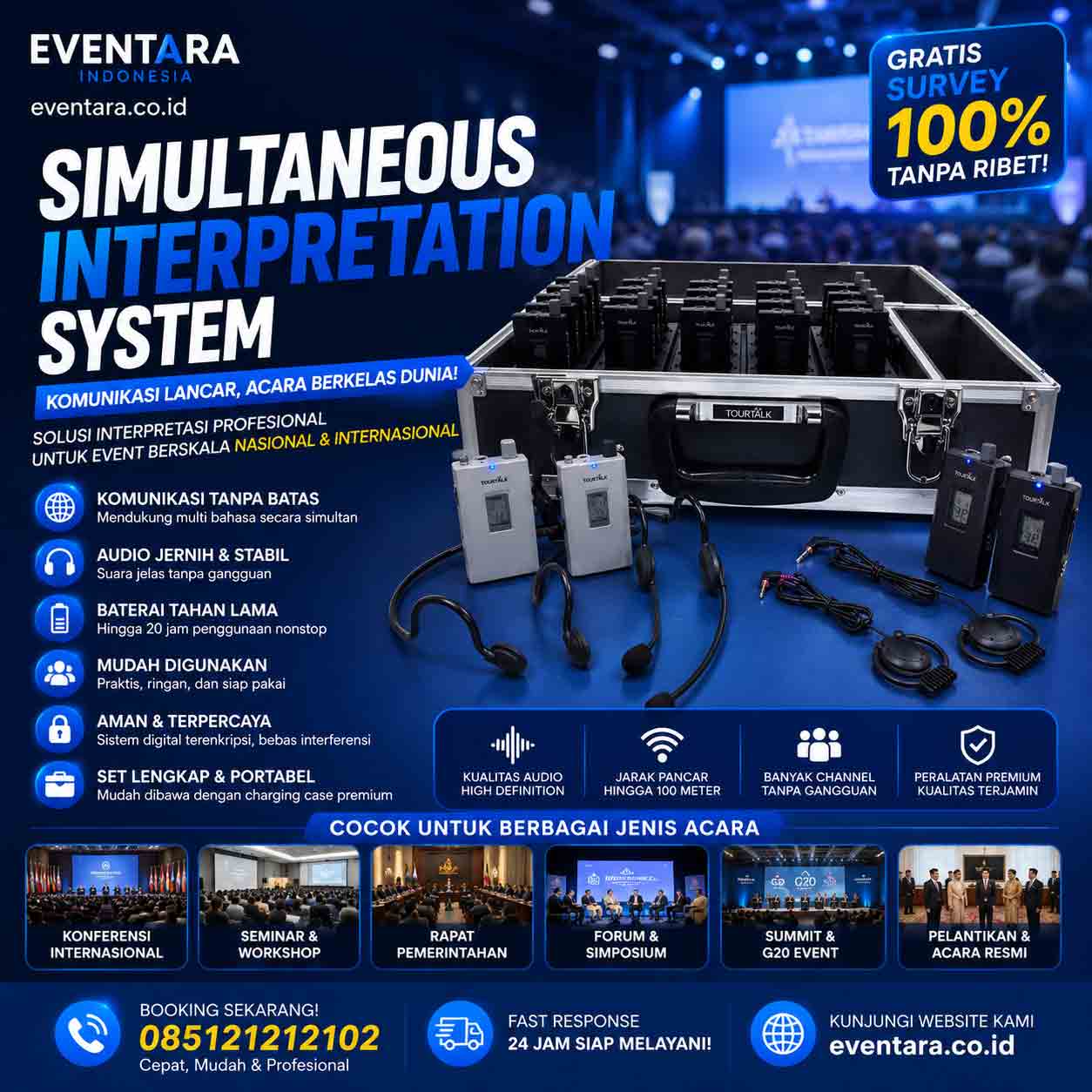 Tour guide system dan electronic voting system konferensi profesional Jakarta 2025