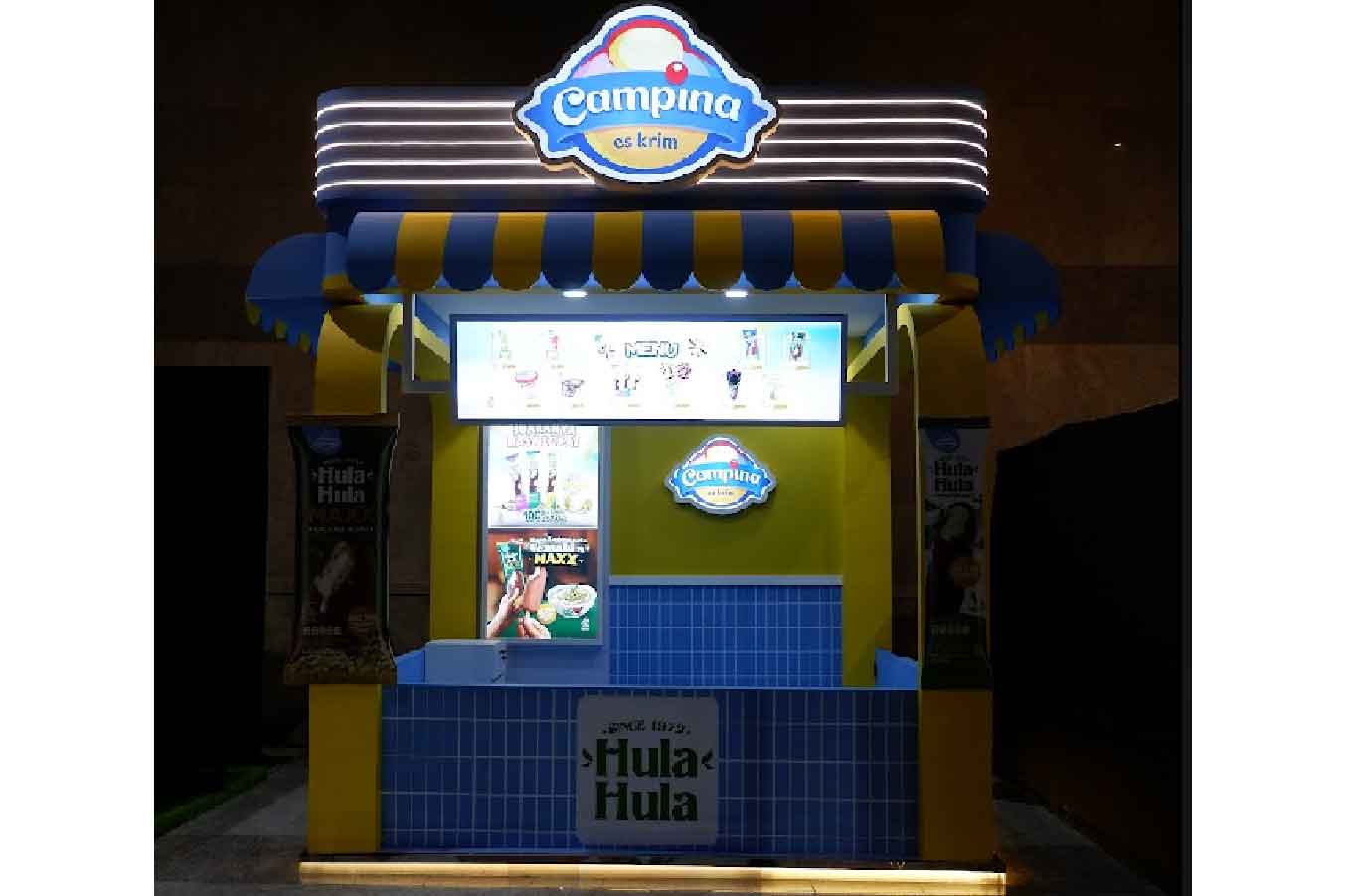 Booth Ice Cream Campina di INDOFEST 2026 oleh Eventara Indonesia