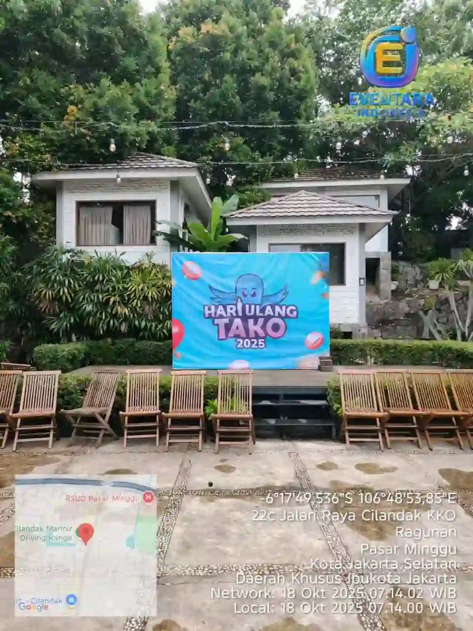 Pemasangan backdrop event profesional oleh Eventara Indonesia