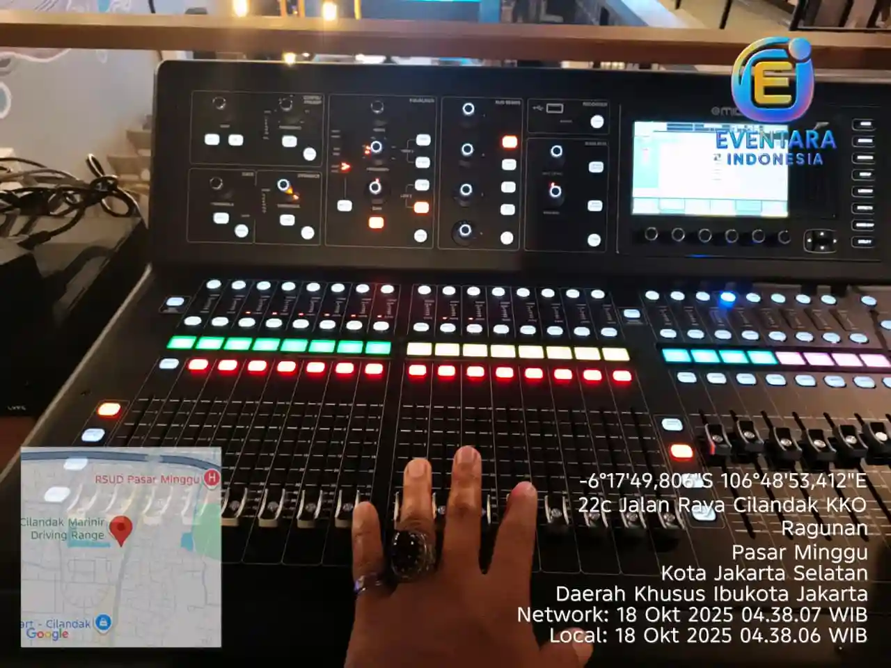 Instalasi mixer digital MIDAS 32 channel untuk sound system profesional