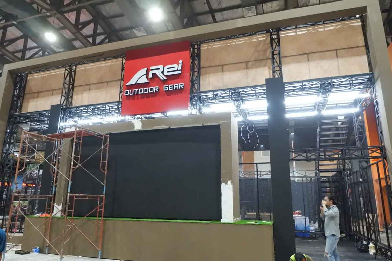 Booth AREI ukuran 15 × 12 meter INDOFEST 2026 oleh Eventara Indonesia