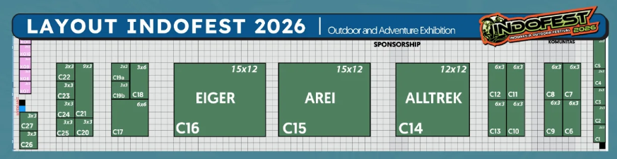 Layout INDOFEST 2026 EIGER AREI ALLTREK