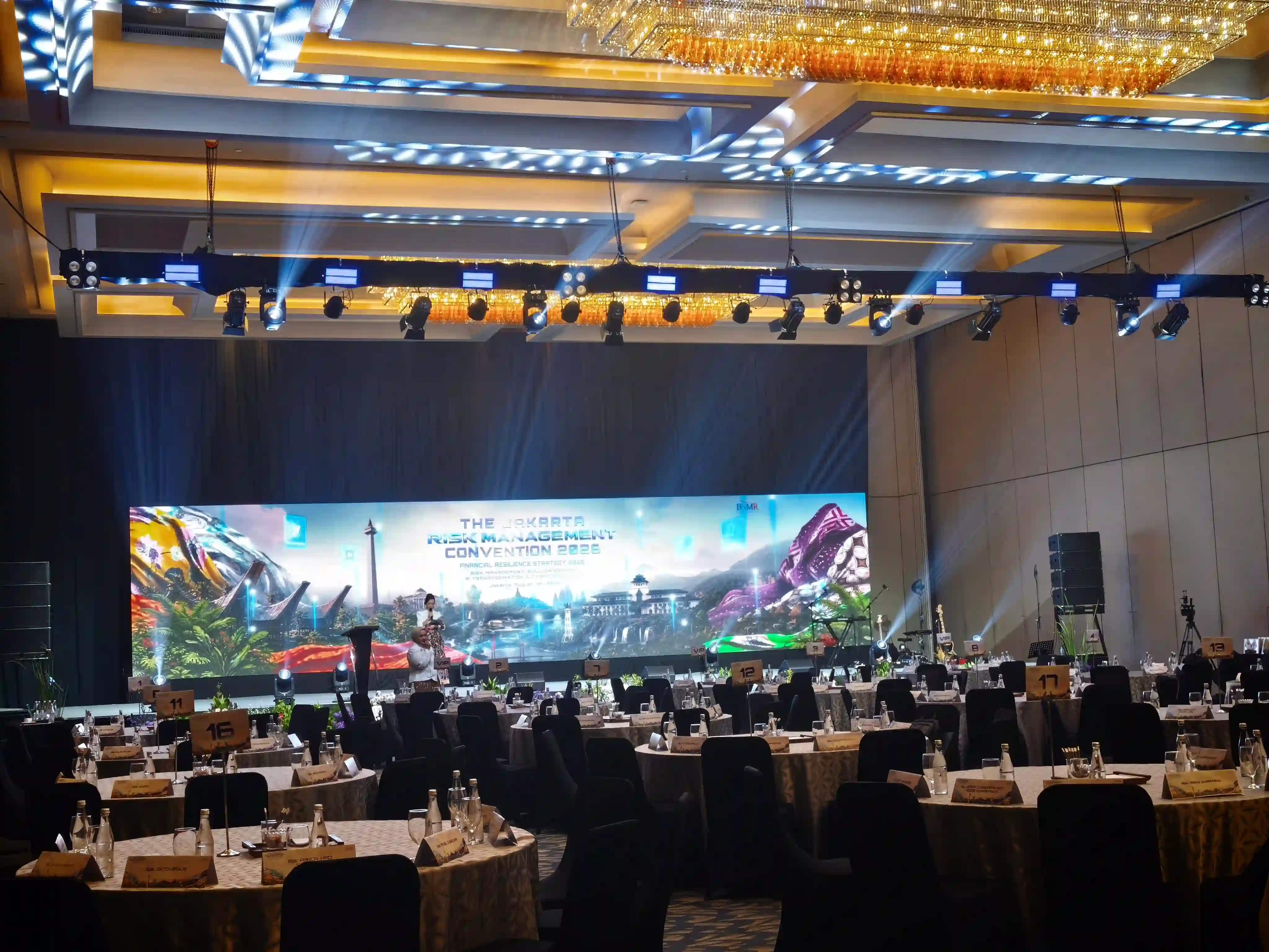 MC saat general rehearsal Event BSMR bersama Eventara Indonesia