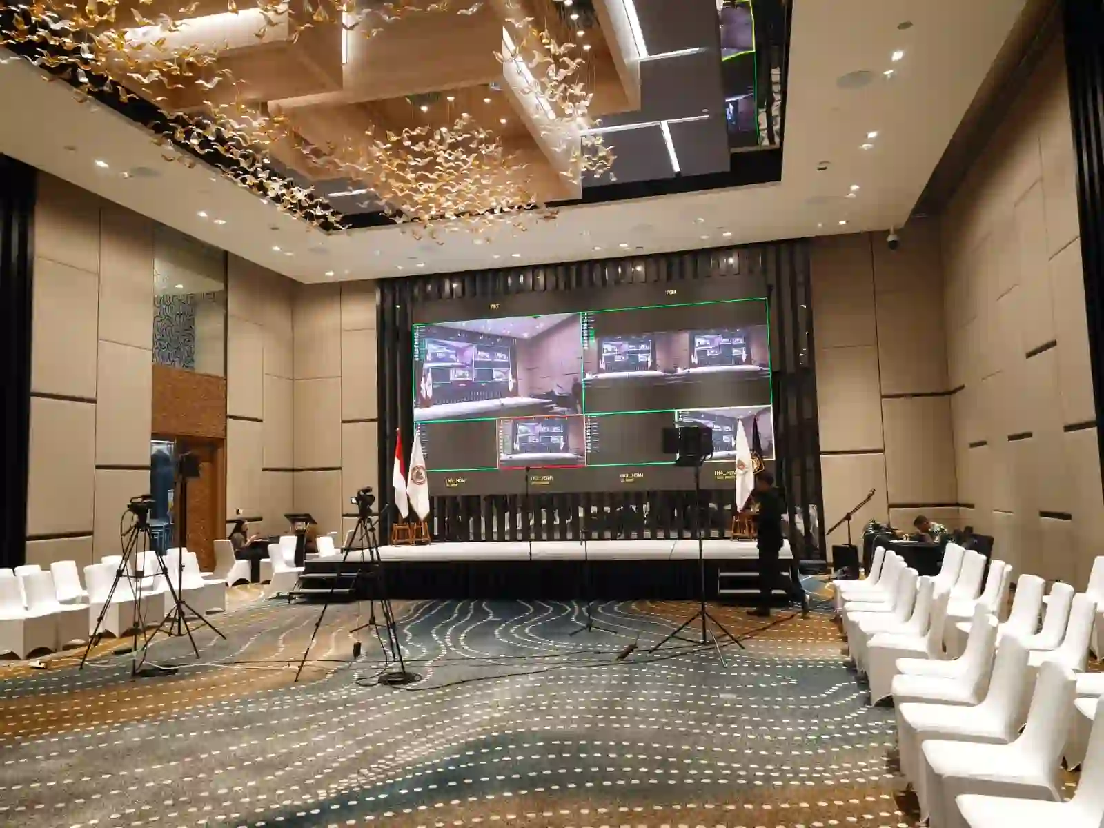 Setup live streaming event di Movenpick Hotel Jakarta oleh Eventara Indonesia