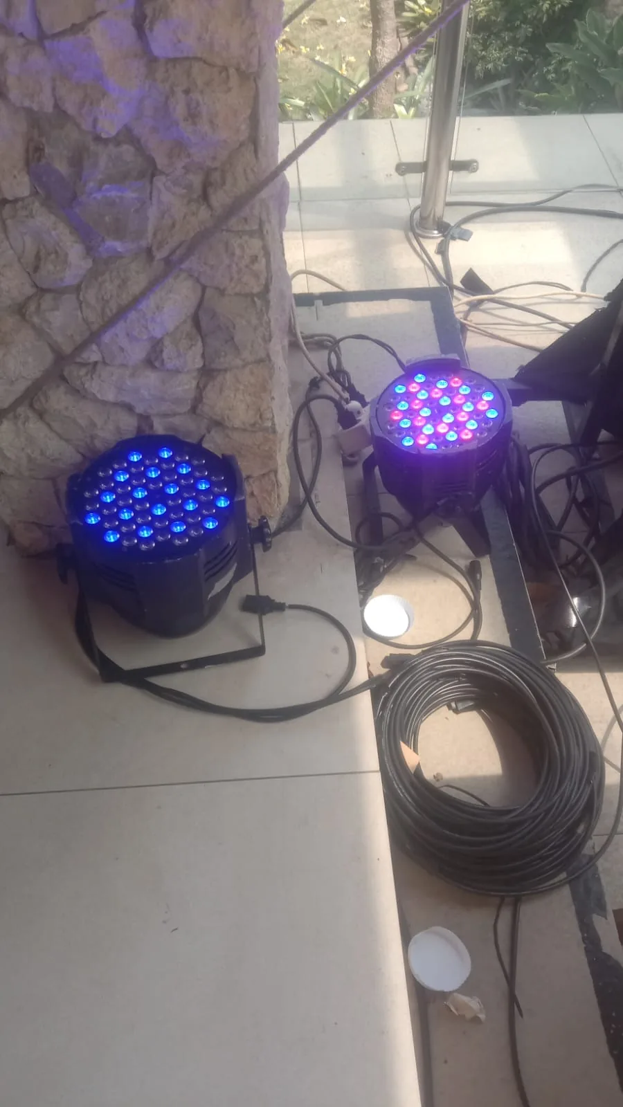 Lampu panggung LED yang digunakan pada acara ulang tahun Gateway Container Line